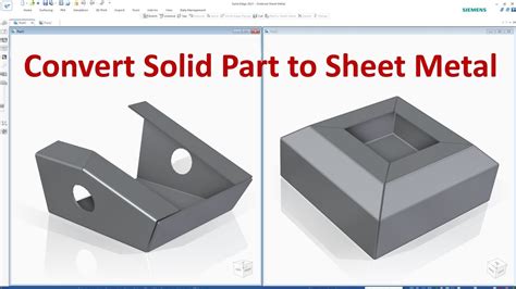 convert solid to sheet metal autocad